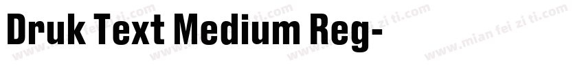 Druk Text Medium Reg字体转换